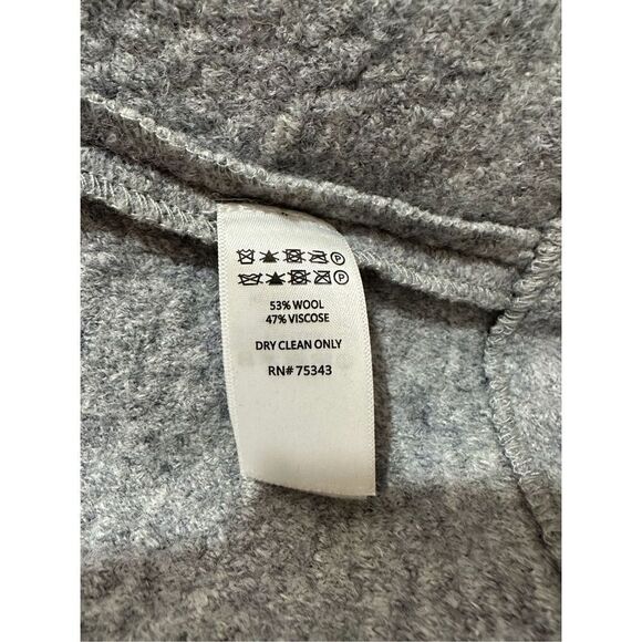 Rachel & Zoe LA NY long gray wool blend cardigan/coat size small #23-0611 - Picture 5 of 5